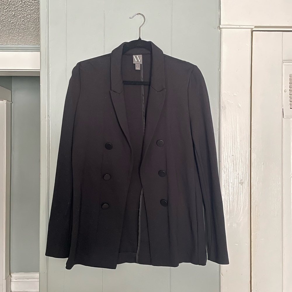 Six Button Open Front Blazer